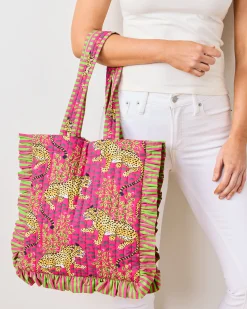 Ruffle Tote in Bagheera