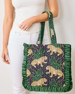 Ruffle Tote in Bagheera