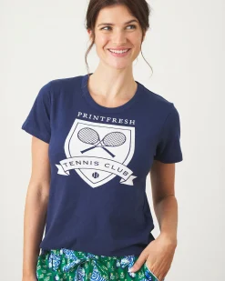 Saturday Graphic Tee in Tennis Club