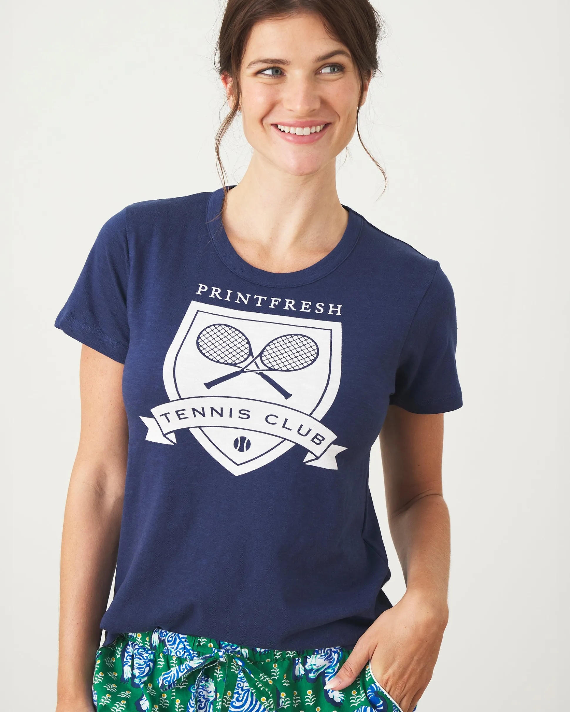 Saturday Graphic Tee in Tennis Club