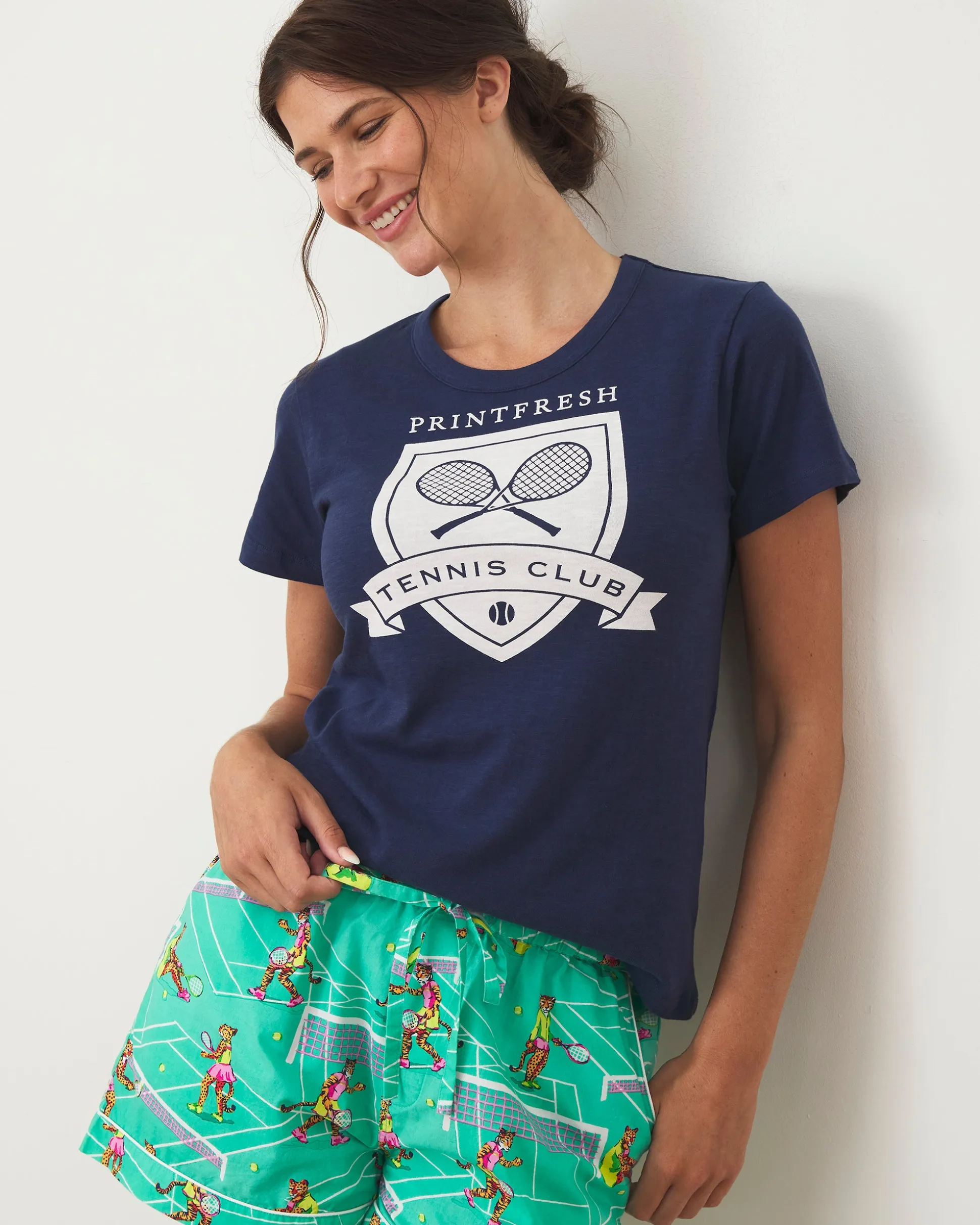 Saturday Graphic Tee in Tennis Club