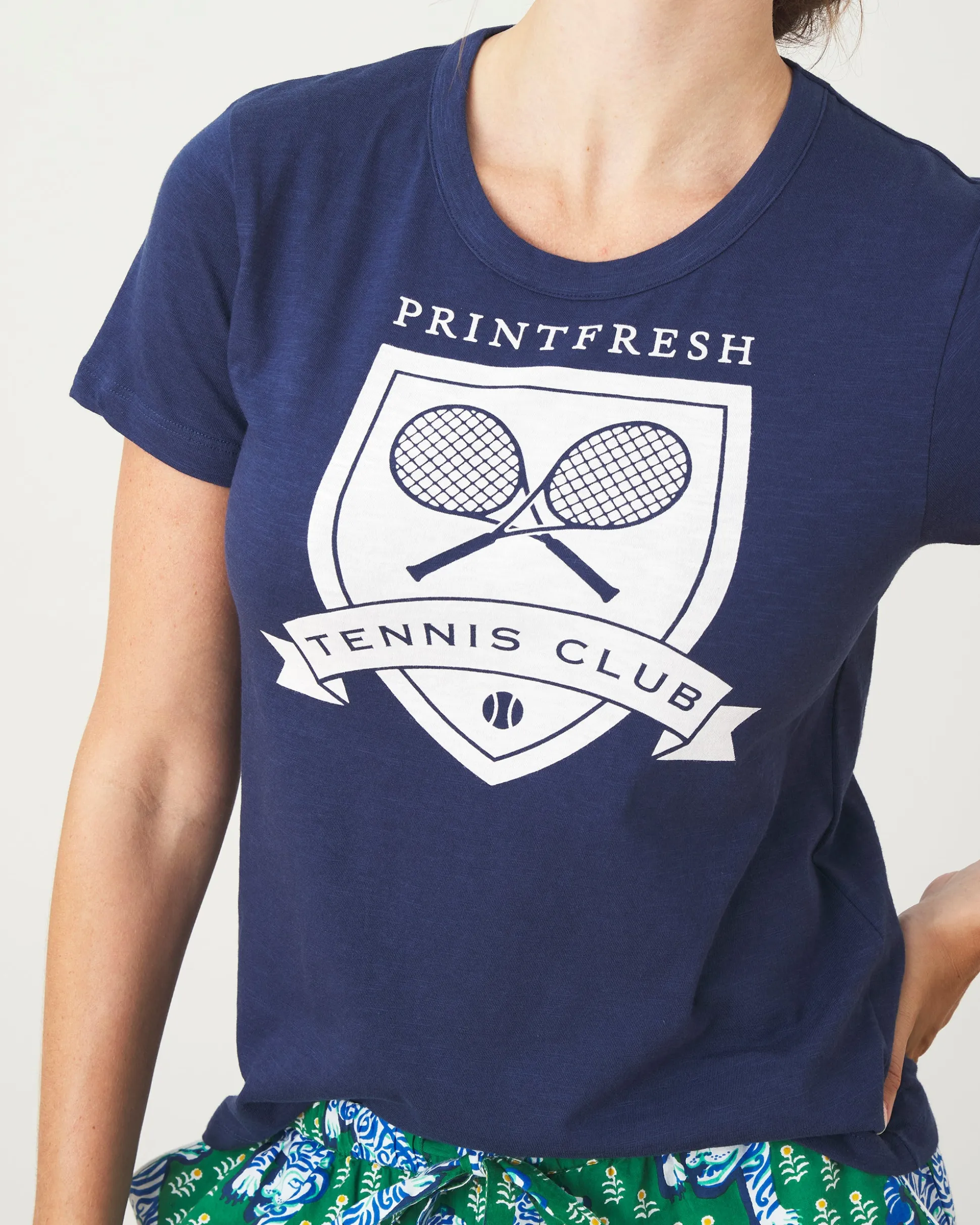 Saturday Graphic Tee in Tennis Club