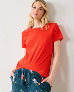 Saturday Tee in Red Lip