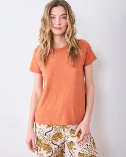 Saturday Tee- Knit T in Cinnamon
