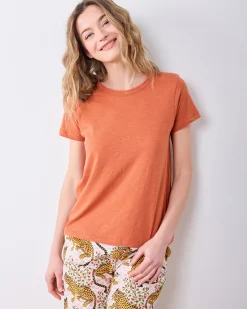 Saturday Tee- Knit T in Cinnamon