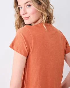 Saturday Tee- Knit T in Cinnamon