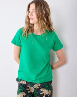 Saturday Tee- Knit T in Green Gumdrop