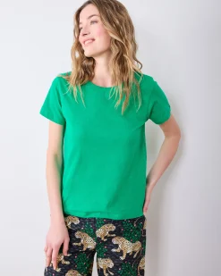 Saturday Tee- Knit T in Green Gumdrop