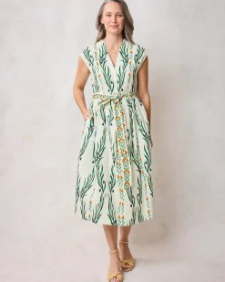 Selene Dress in Wildflower Vines