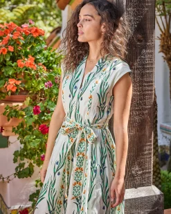 Selene Dress in Wildflower Vines