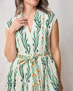 Selene Dress in Wildflower Vines