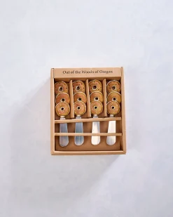 Set of 4 Cheese and Butter Spreaders in Bagel Combo