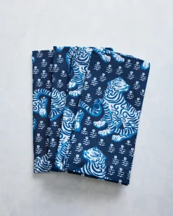 Set of 4 Napkins in Tiger Queen