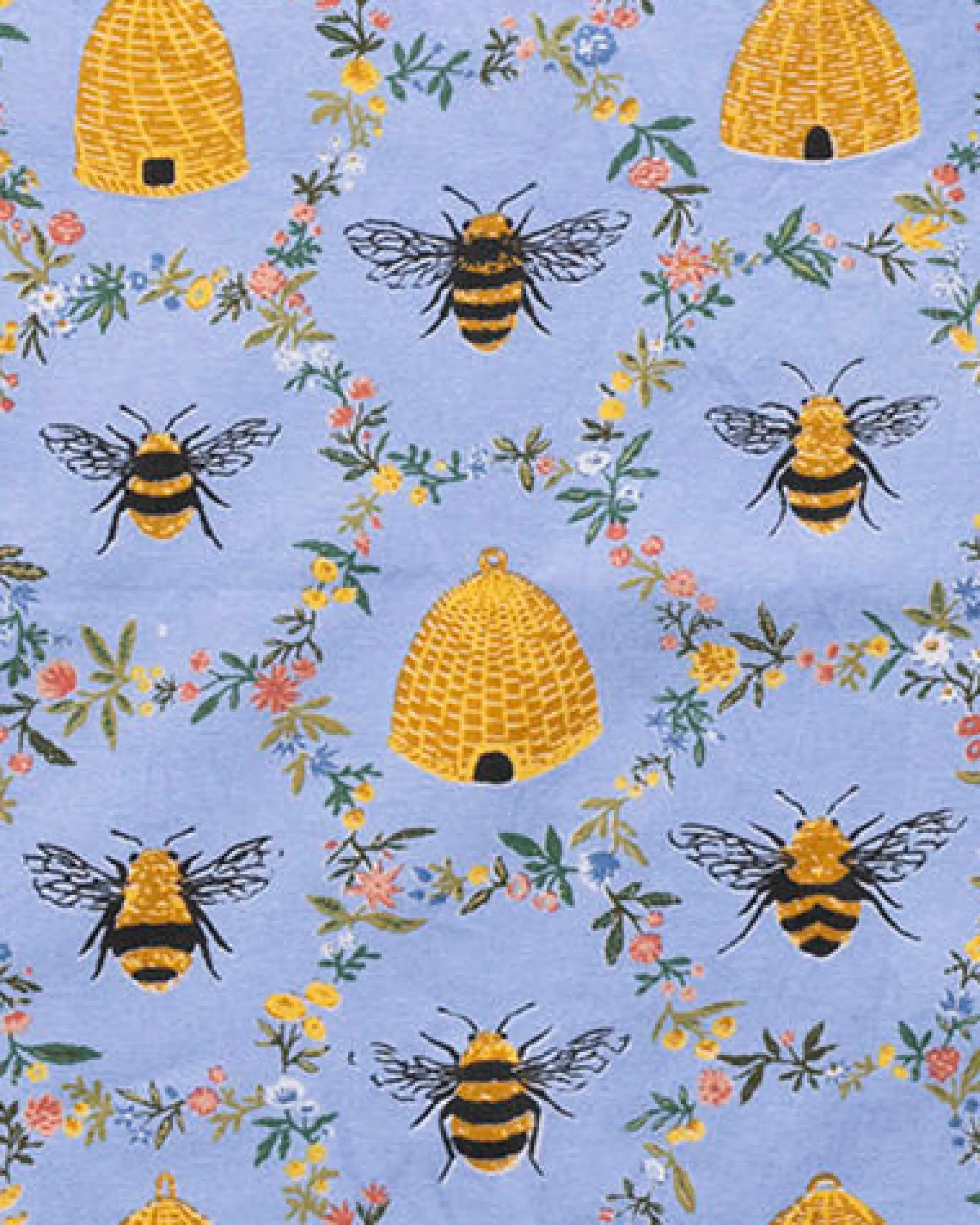 Set of 4 Placemats & Napkins Bundle in Sweet Bee