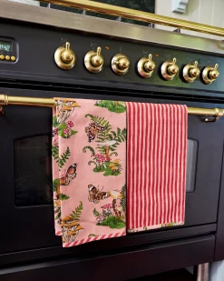 Set of 2 Tea Towels in Butterfly Forager