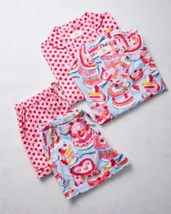 Short PJ Set Bundle in Mini Candy Hearts & Vintage Cakes
