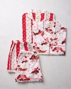 Short PJ Set Bundle in Sweetheart Stripes & Dachshund Date