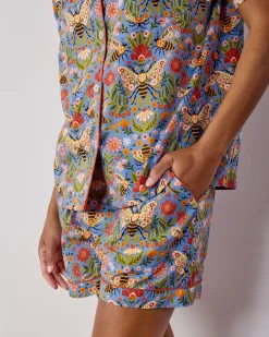 Short PJ Set in Bee Tapestry