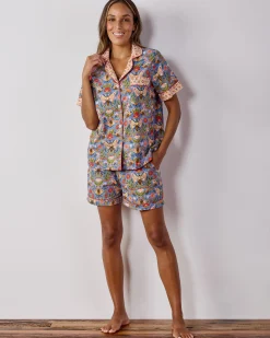 Short PJ Set in Bee Tapestry