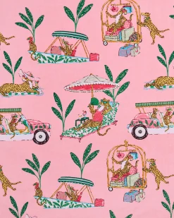 Short PJ Set in Cabana Cats