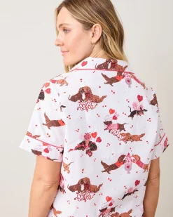 Short PJ Set in Dachshund Date