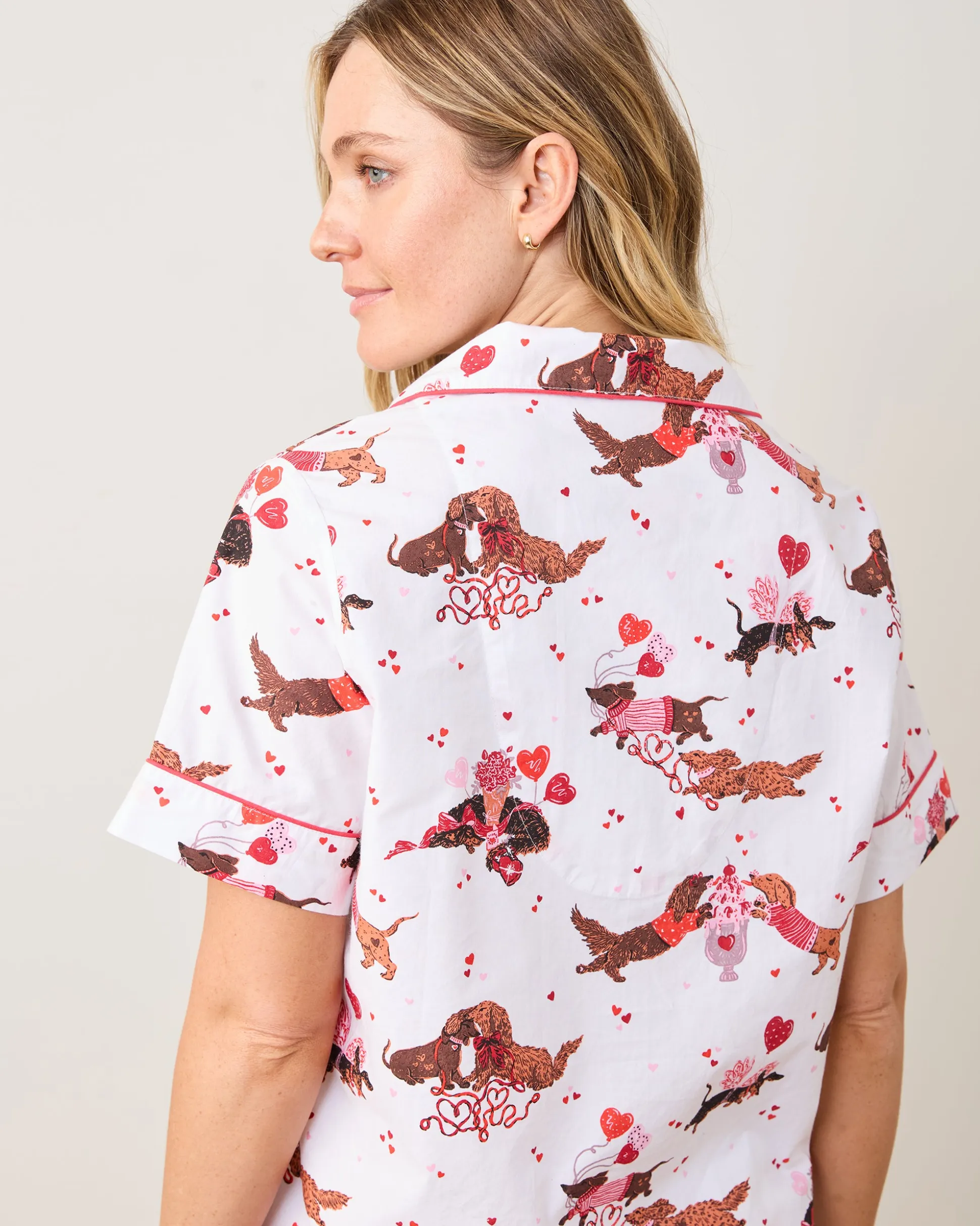 Short PJ Set in Dachshund Date