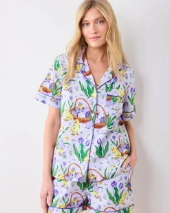 Short PJ Set in Egg Hunt