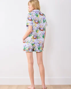 Short PJ Set in Egg Hunt