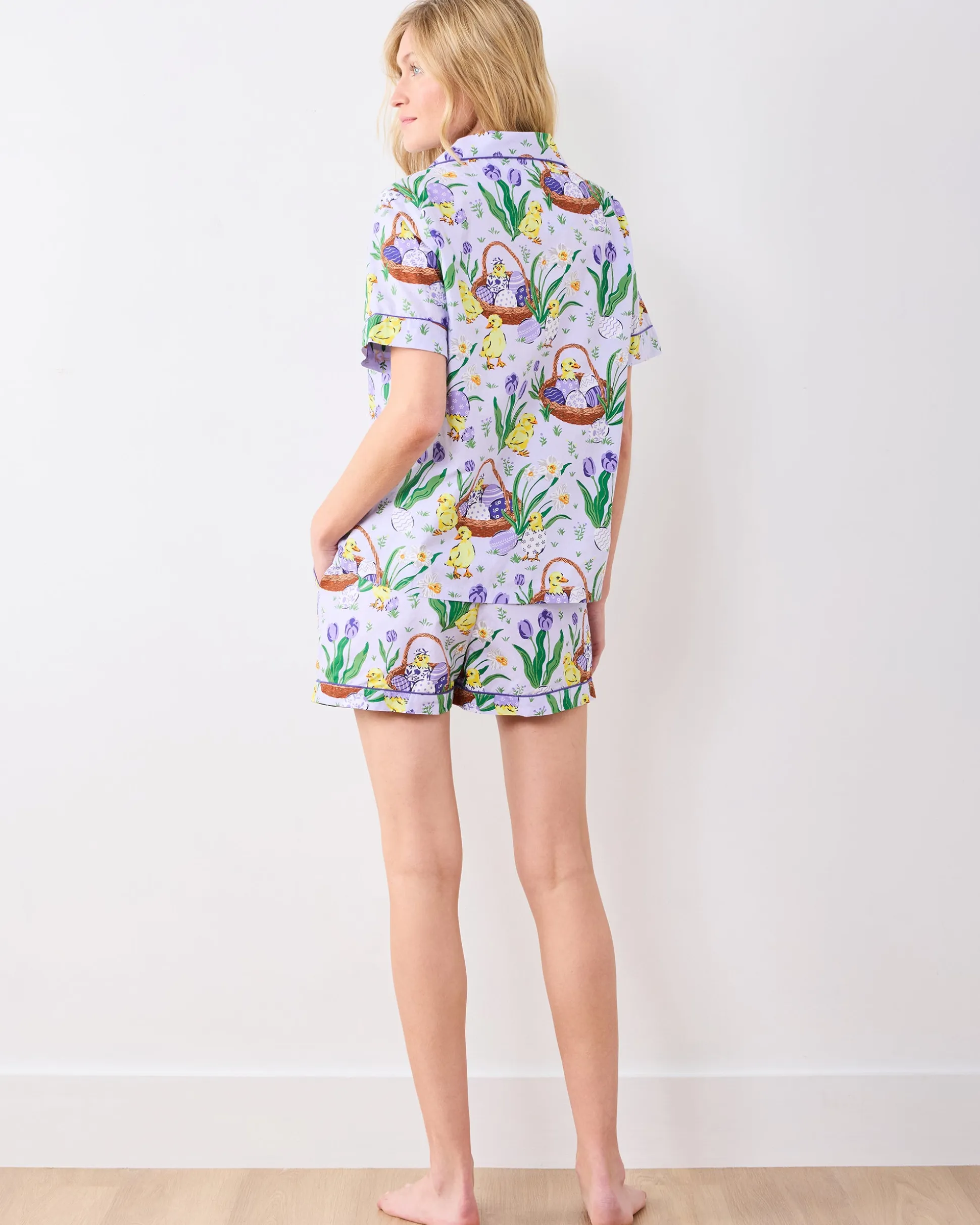 Short PJ Set in Egg Hunt