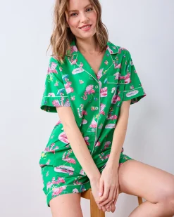 Short PJ Set in Flock Party
