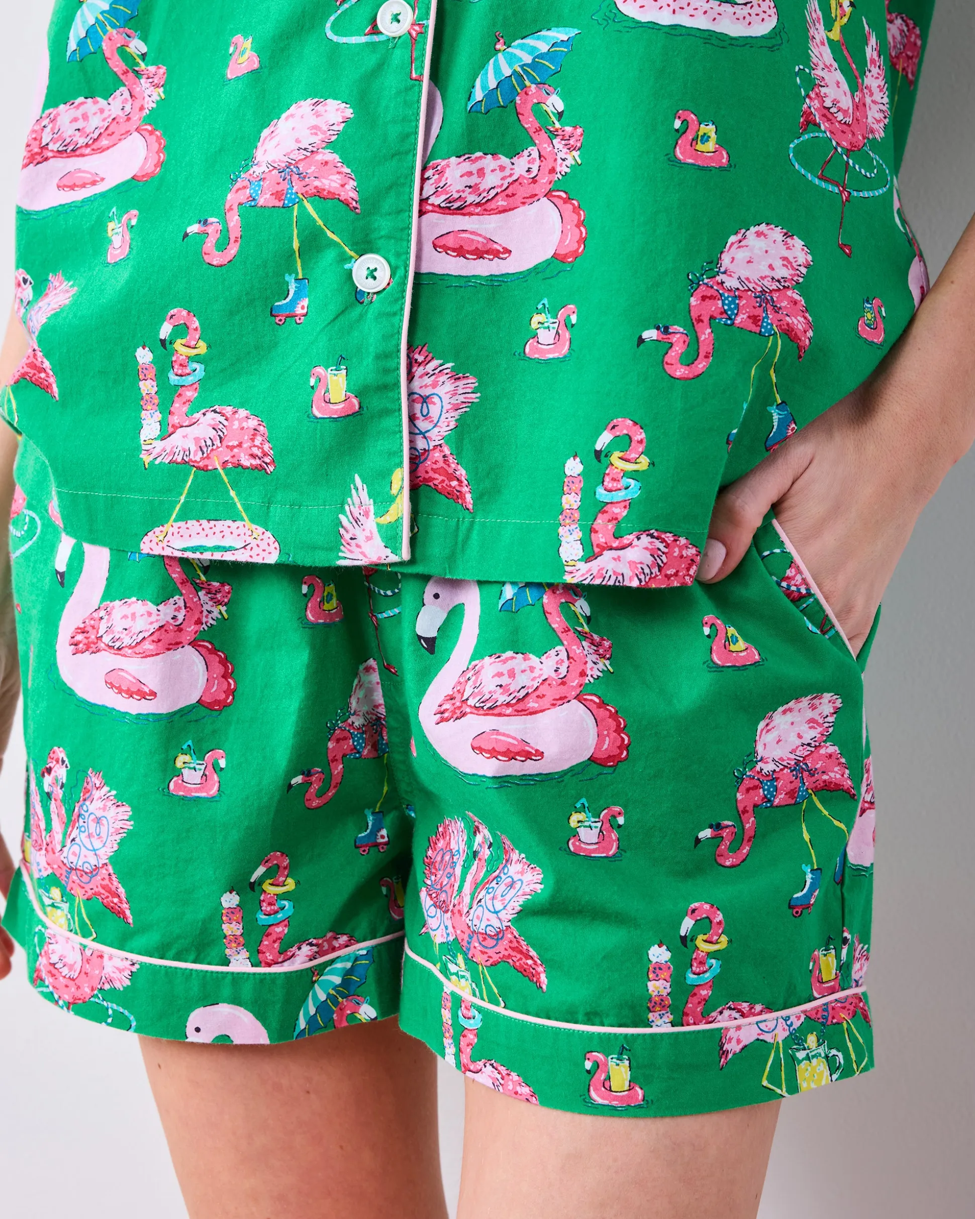 Short PJ Set in Flock Party