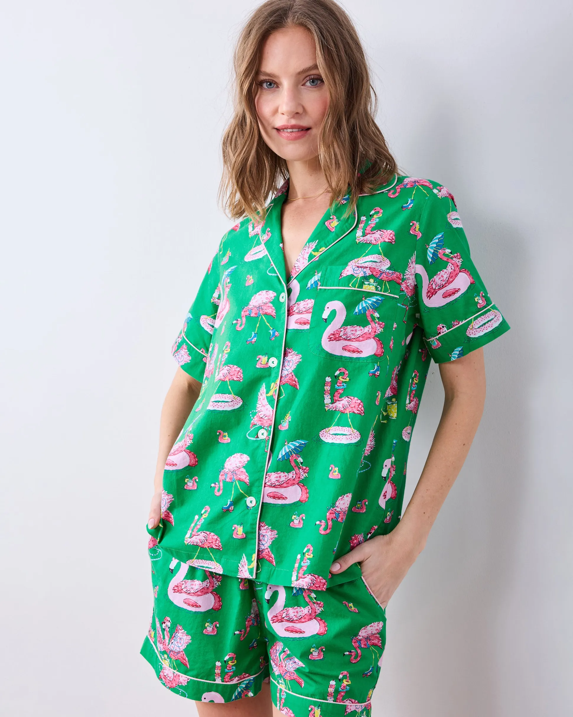 Short PJ Set in Flock Party