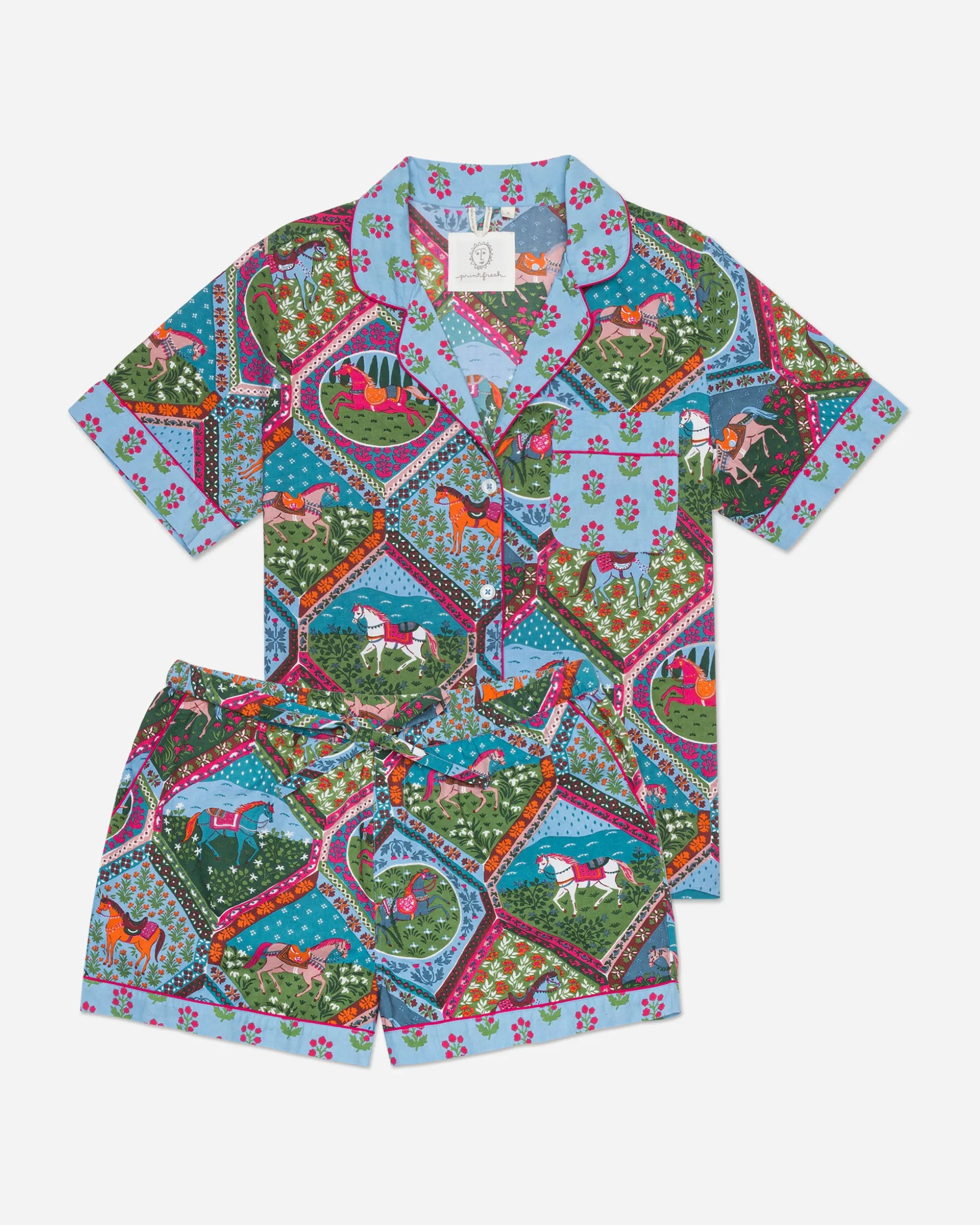 Short PJ Set in High Horse