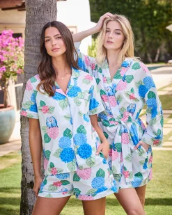 Short PJ Set in Hydrangea Honeymoon