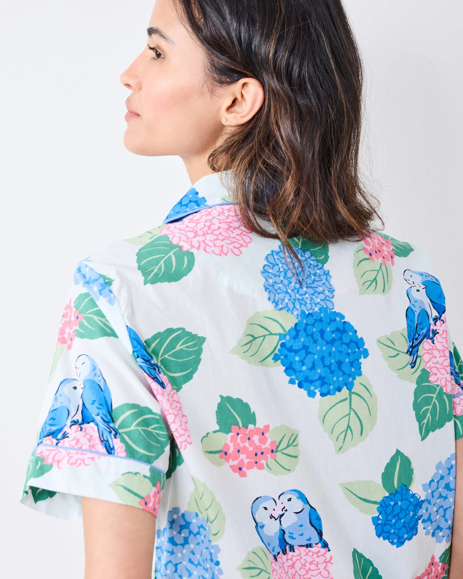 Short PJ Set in Hydrangea Honeymoon