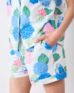 Short PJ Set in Hydrangea Honeymoon