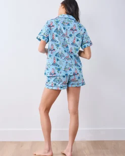 Short PJ Set in Lighthouse Keeper