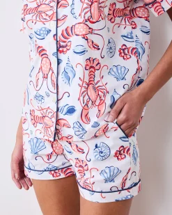 Short PJ Set in Lobster Landing