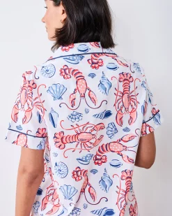 Short PJ Set in Lobster Landing