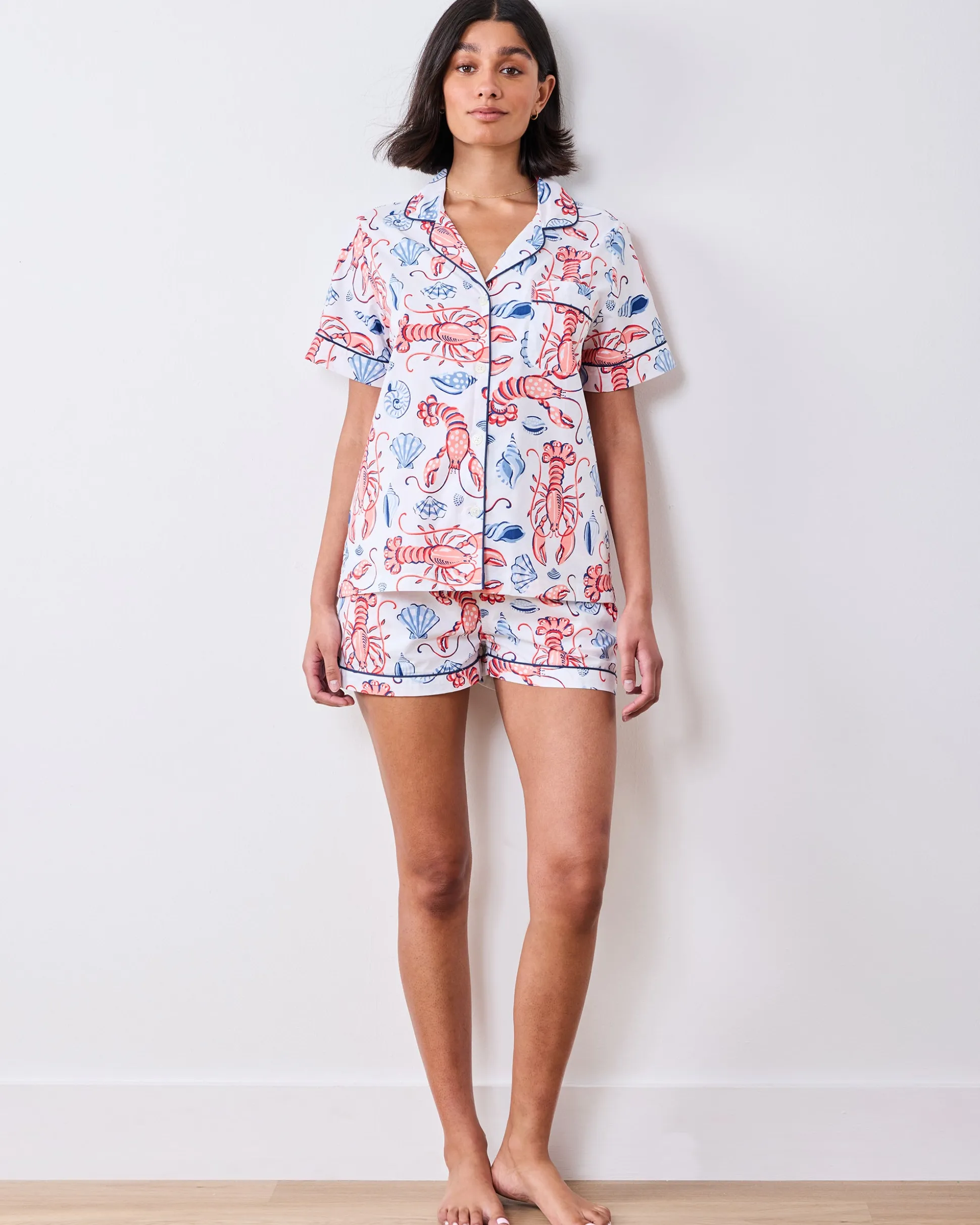 Short PJ Set in Lobster Landing
