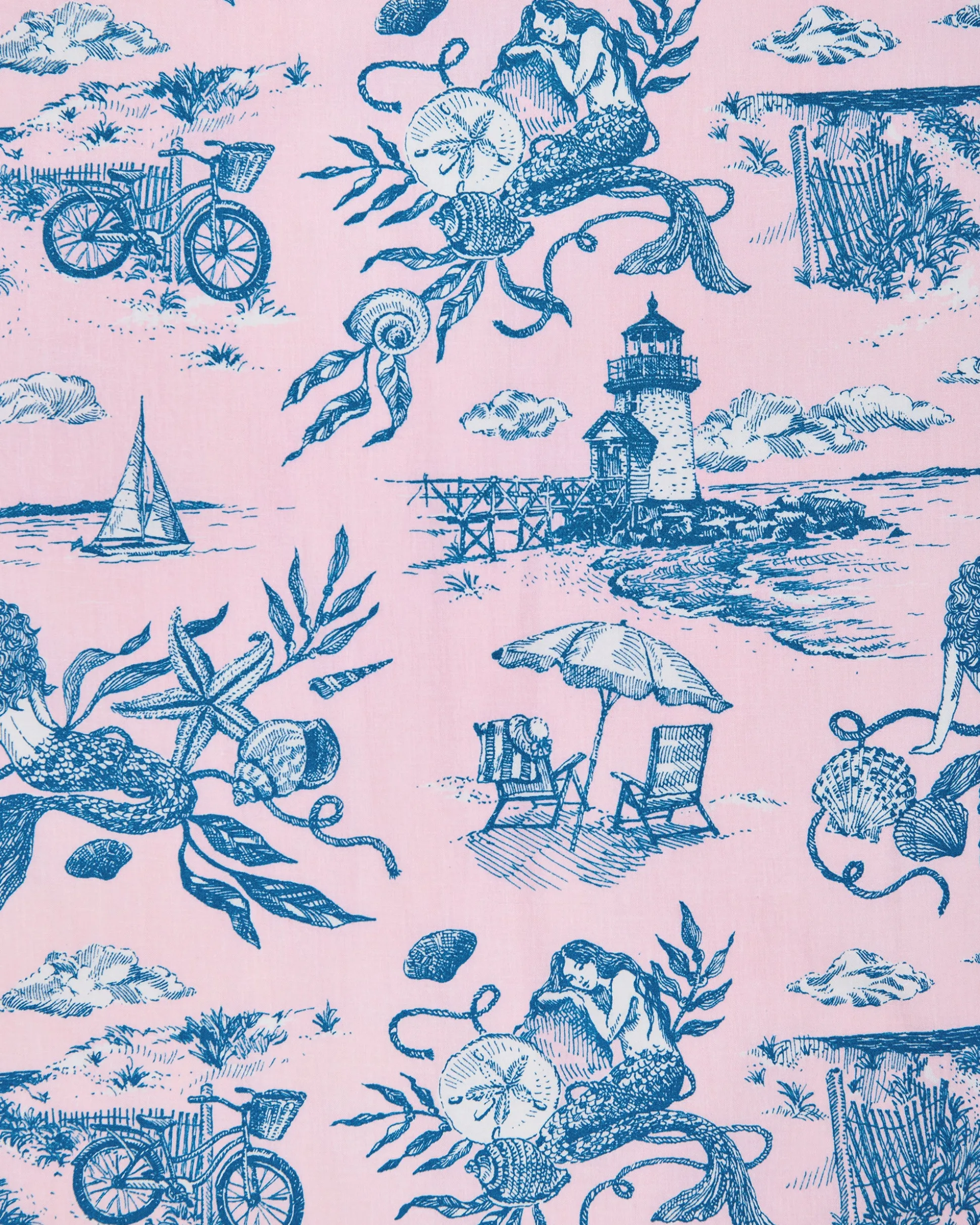Short PJ Set in Mermaid Toile