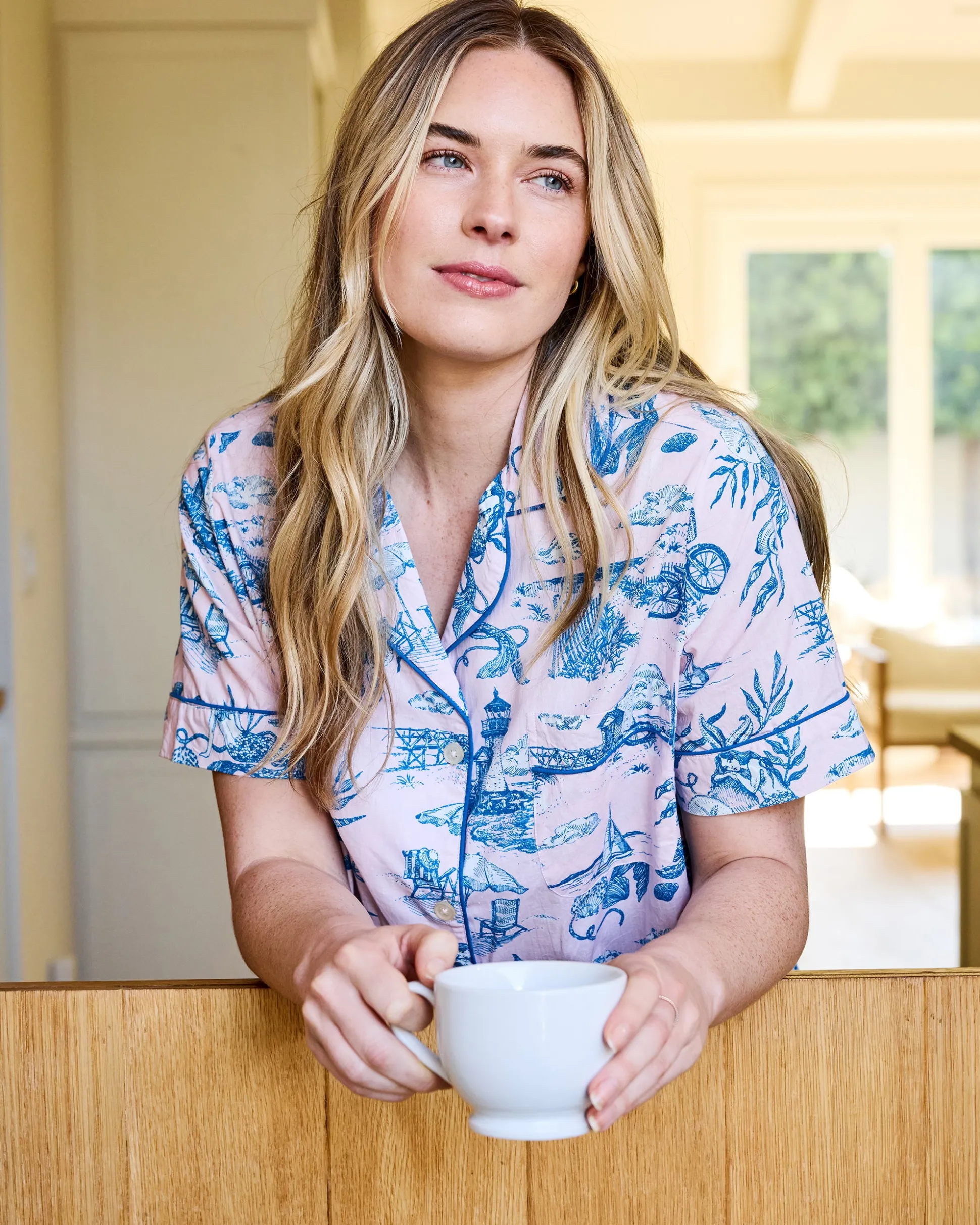 Short PJ Set in Mermaid Toile