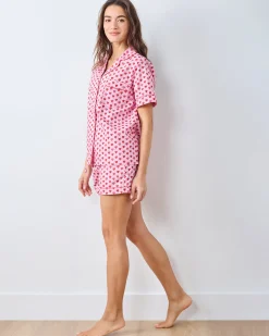 Short PJ Set in Mini Candy Hearts