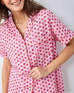 Short PJ Set in Mini Candy Hearts