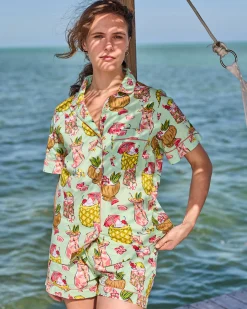 Short PJ Set in Paradise Punch