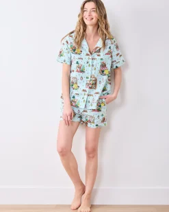 Short PJ Set in Reading Nook