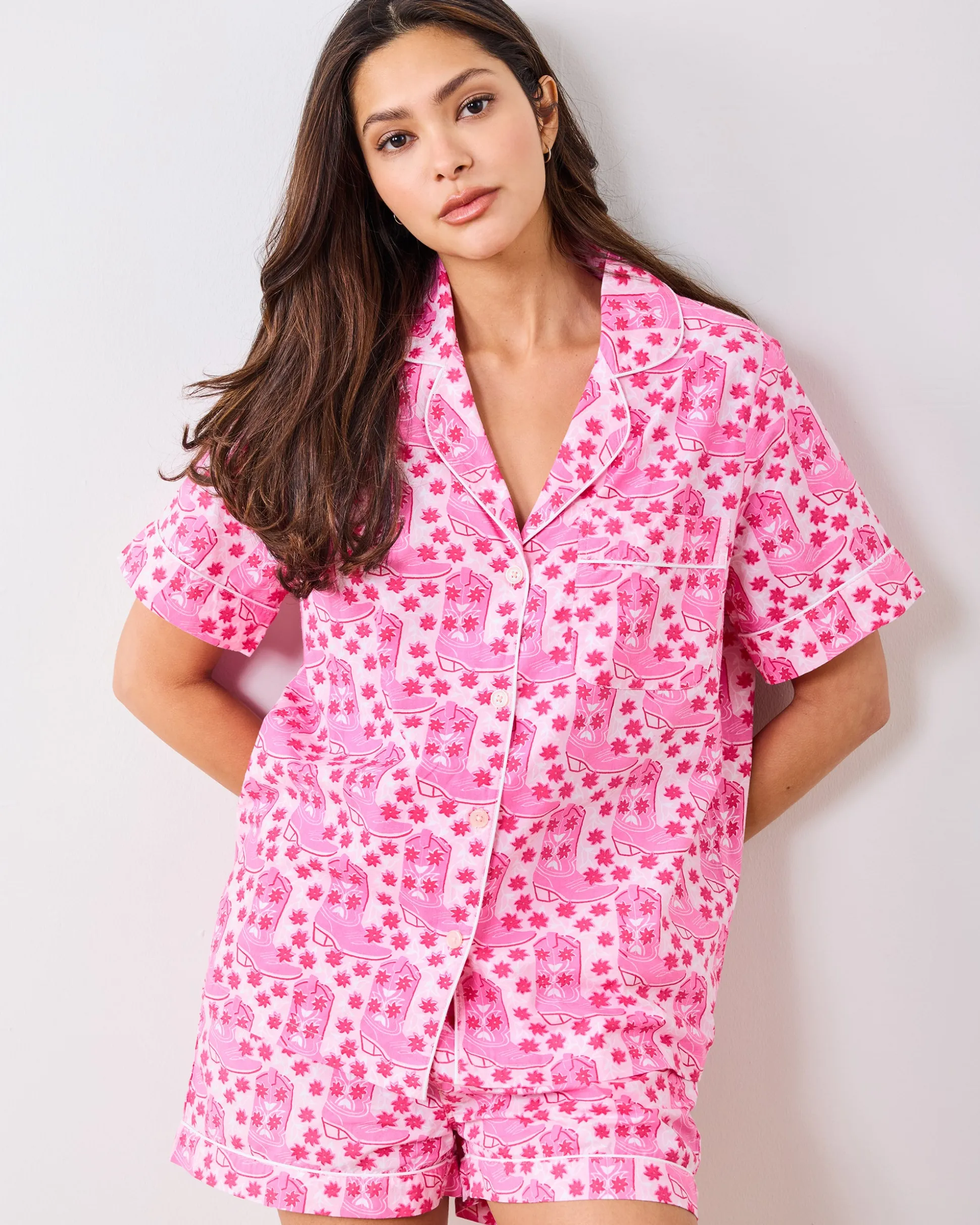 Short PJ Set in Rhinestone Cowgirl