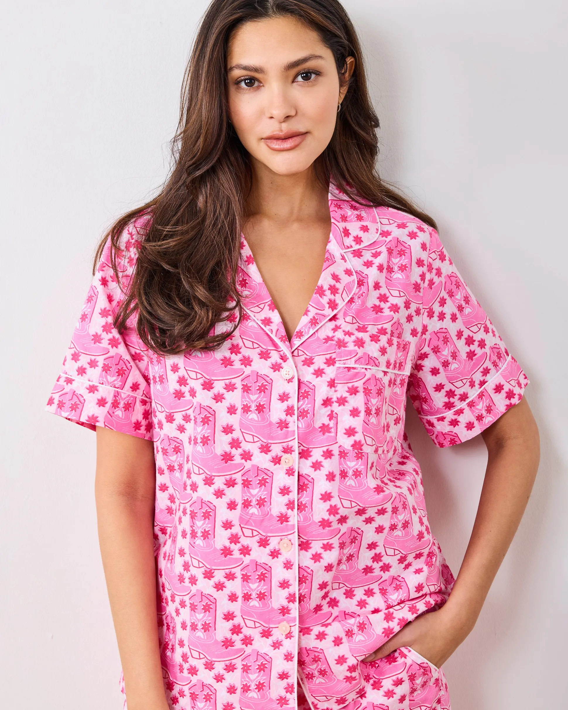 Short PJ Set in Rhinestone Cowgirl