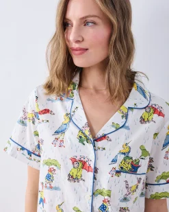 Short PJ Set in Spring Showers