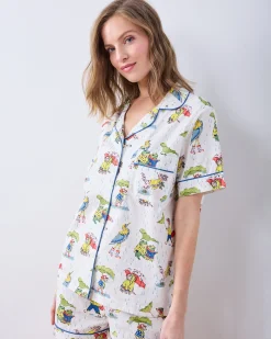 Short PJ Set in Spring Showers